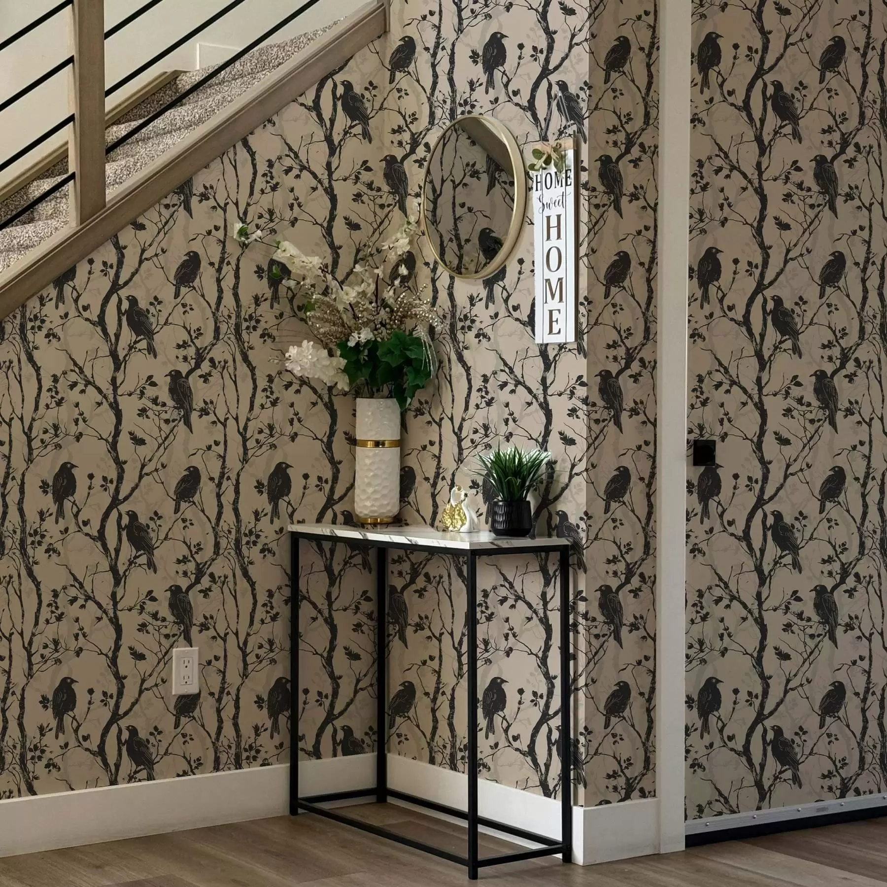 wall murals Вране на гранама a00082