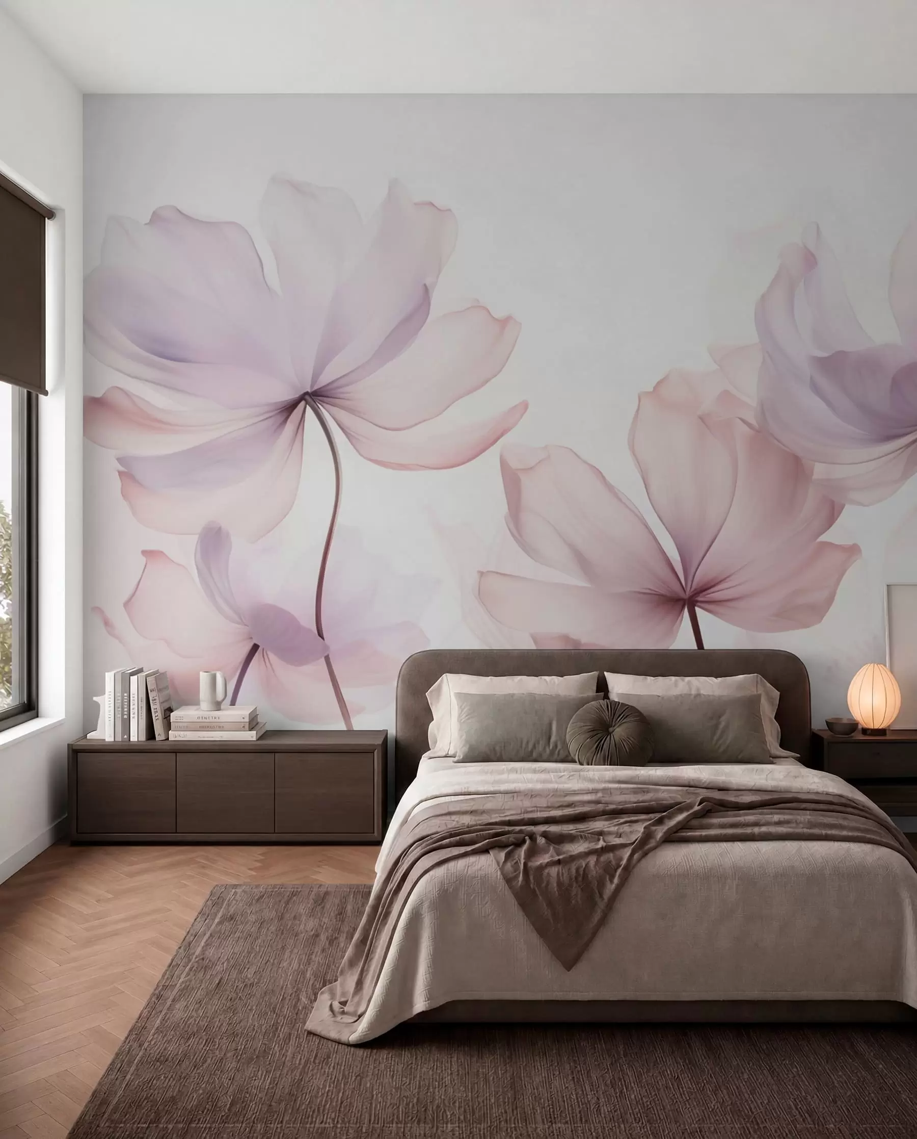 wall murals Цвеће у нежним ружичастим тоновима w03521