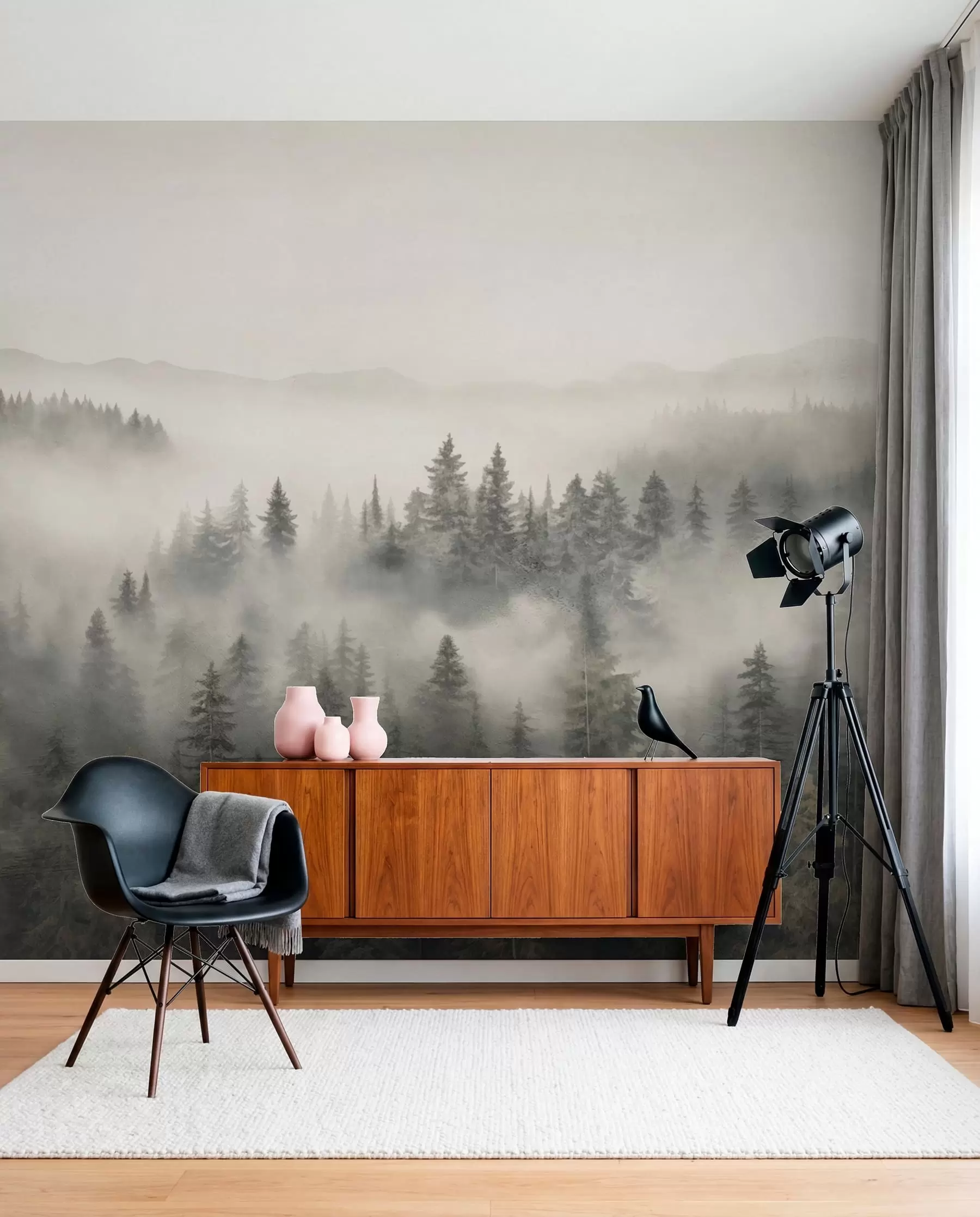 wall murals Магловита четинарска шума w03524
