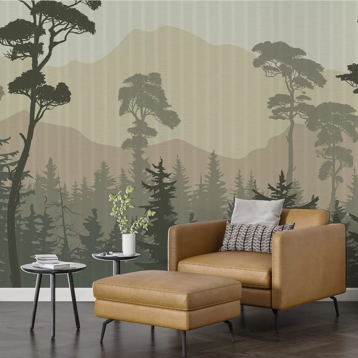 wall murals Планинска шума у Мисти Хазе w03538