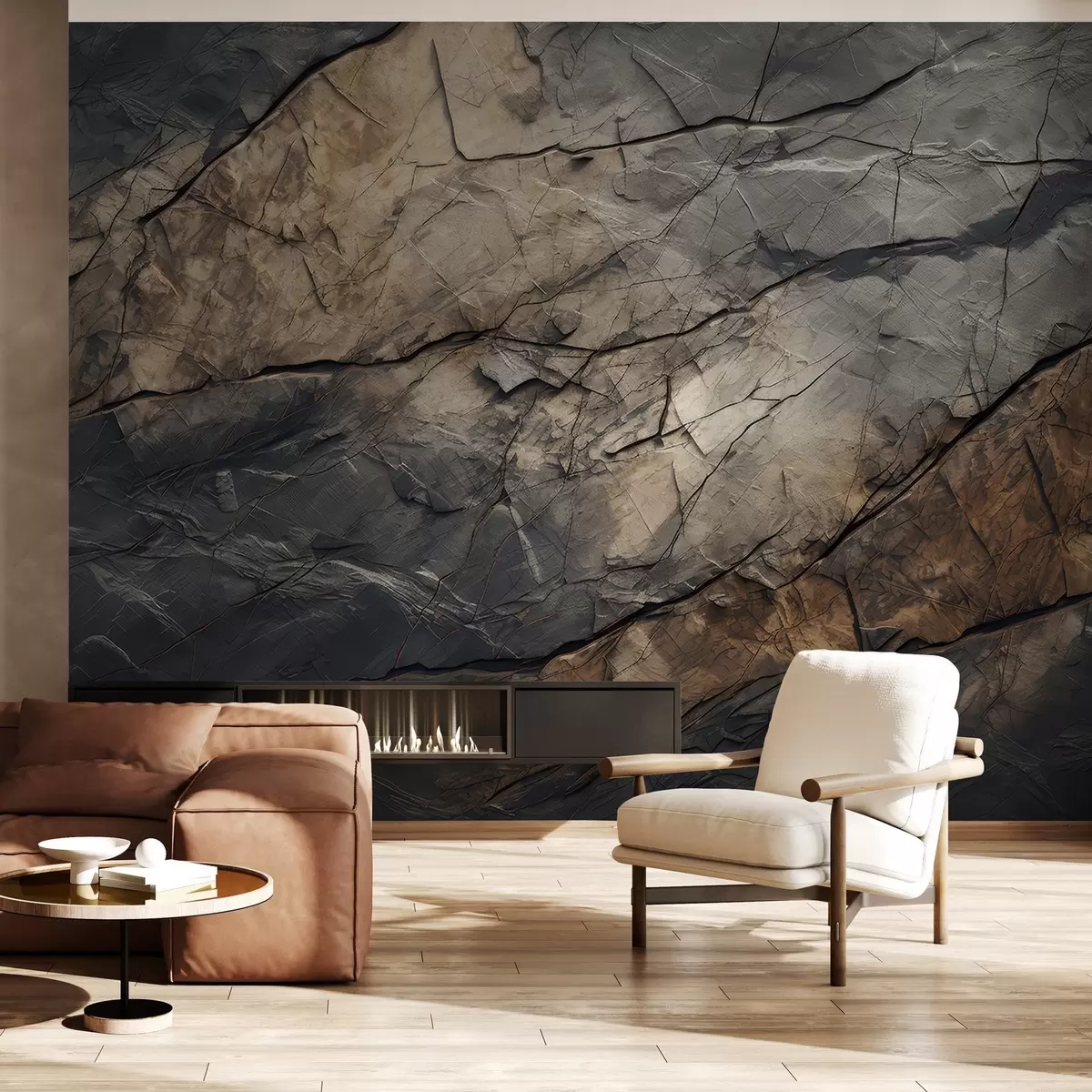 wall murals Осликан зид у акварелу w03561