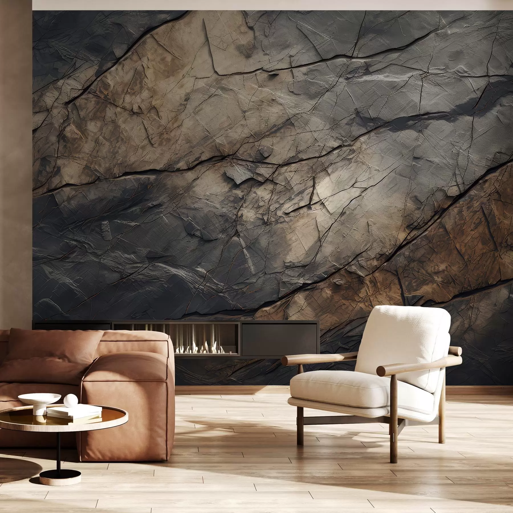 wall murals Осликан зид у акварелу w03561