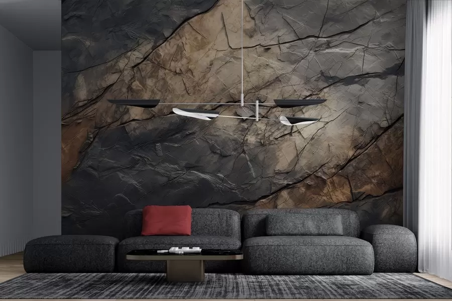 wall murals Осликан зид у акварелу w03561