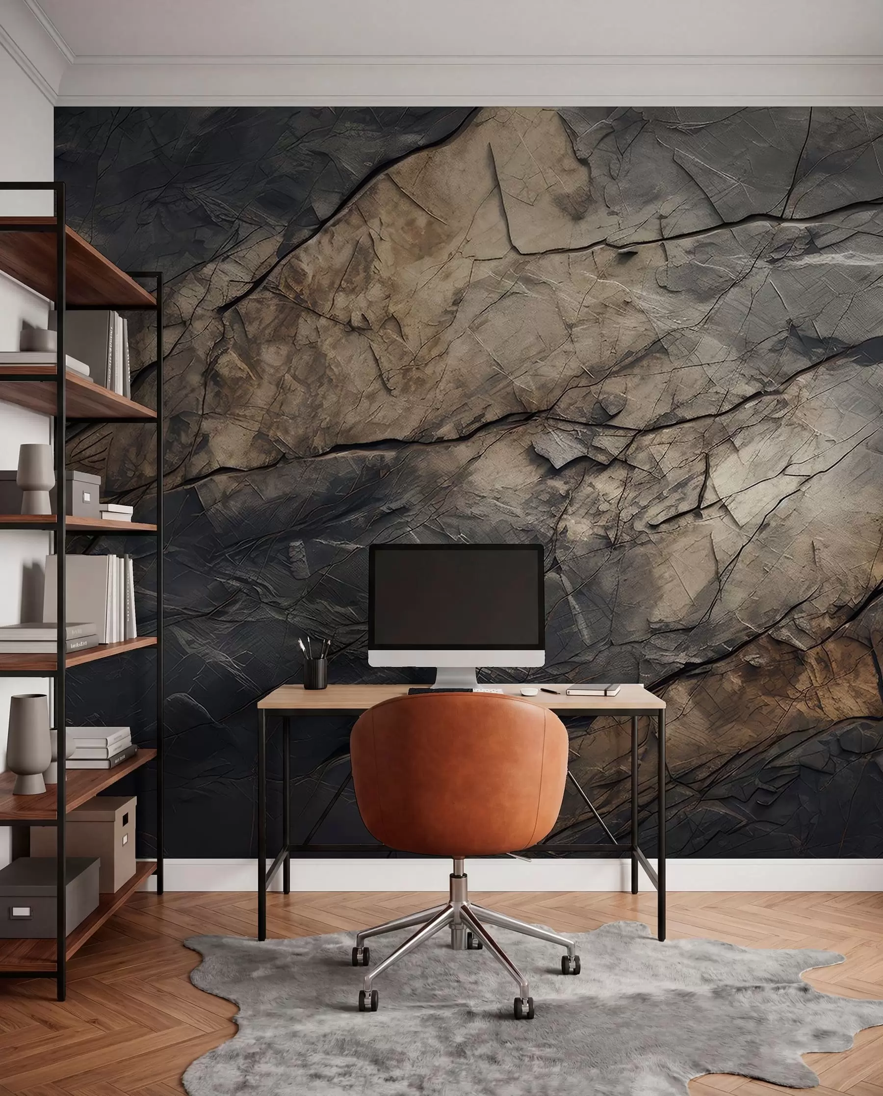 wall murals Осликан зид у акварелу w03561