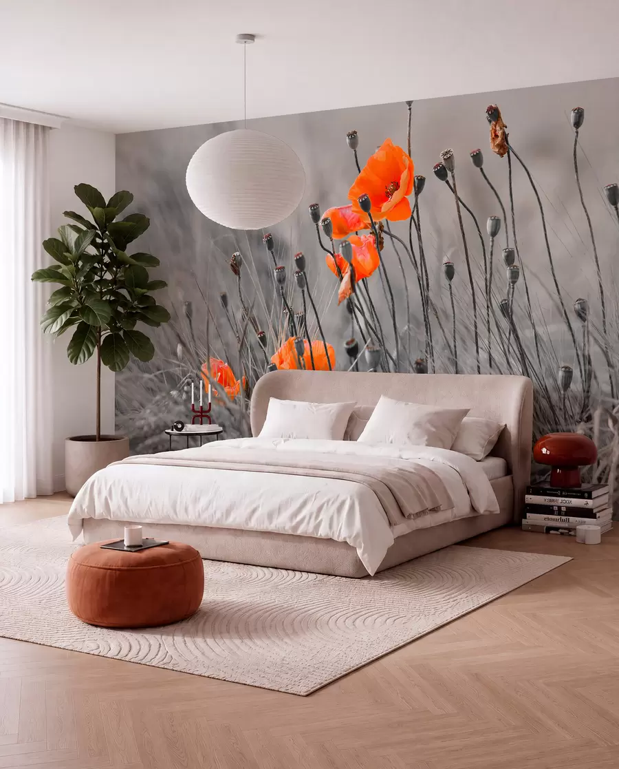 wall murals Поље мак u53411