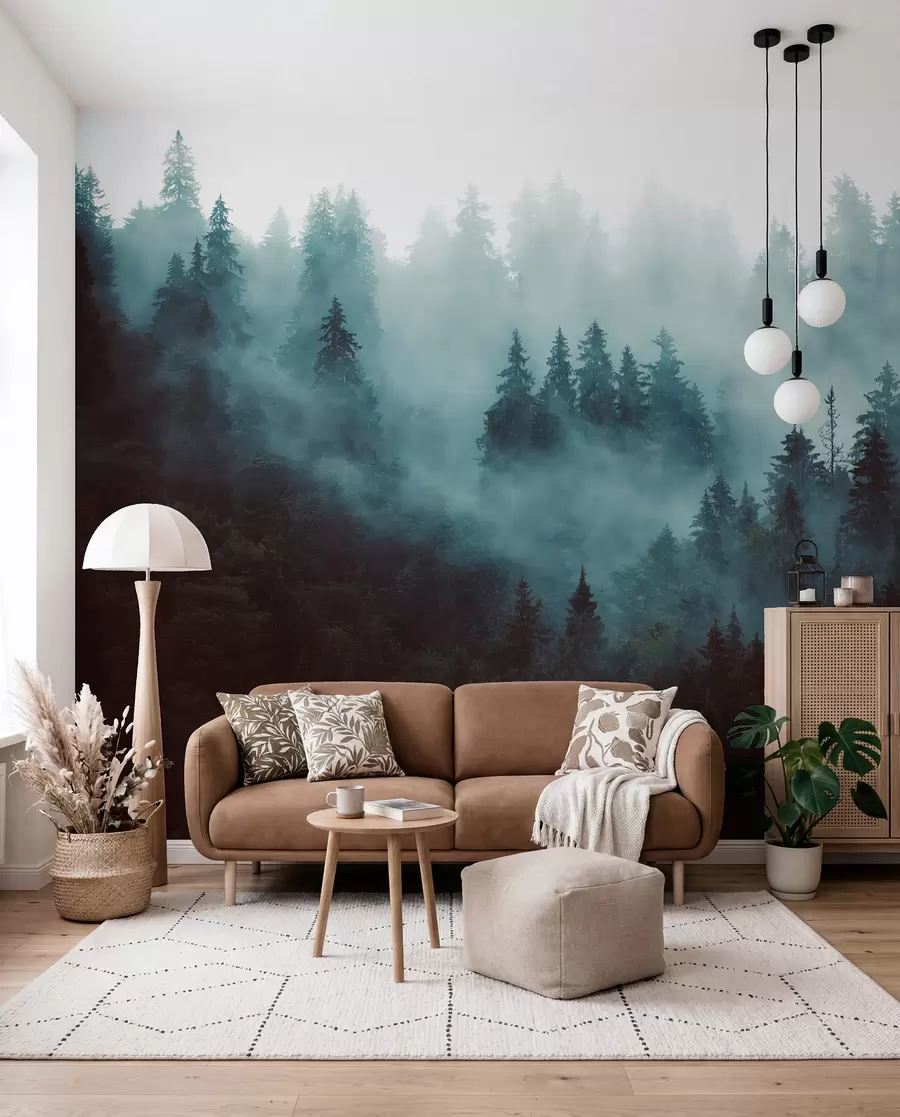 wall murals Прелепа шума у ​​магли u54118