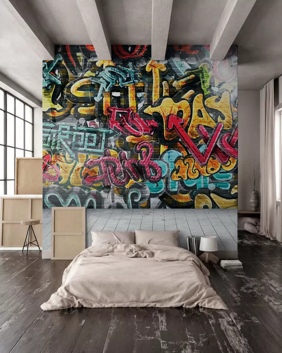 Fototapeta „Grafiti u punoj boji“, u56045