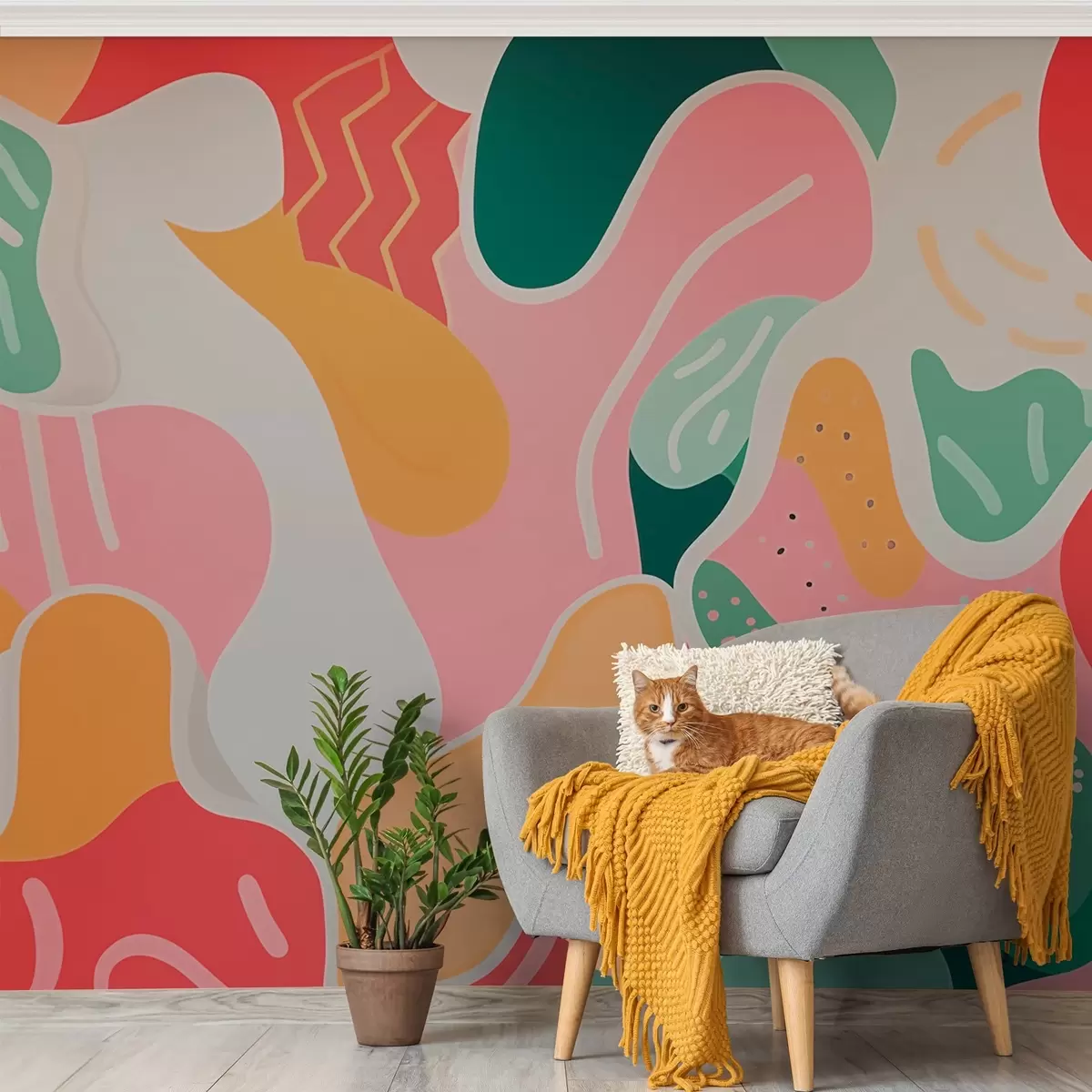 wall murals Апстрактна композиција w03501