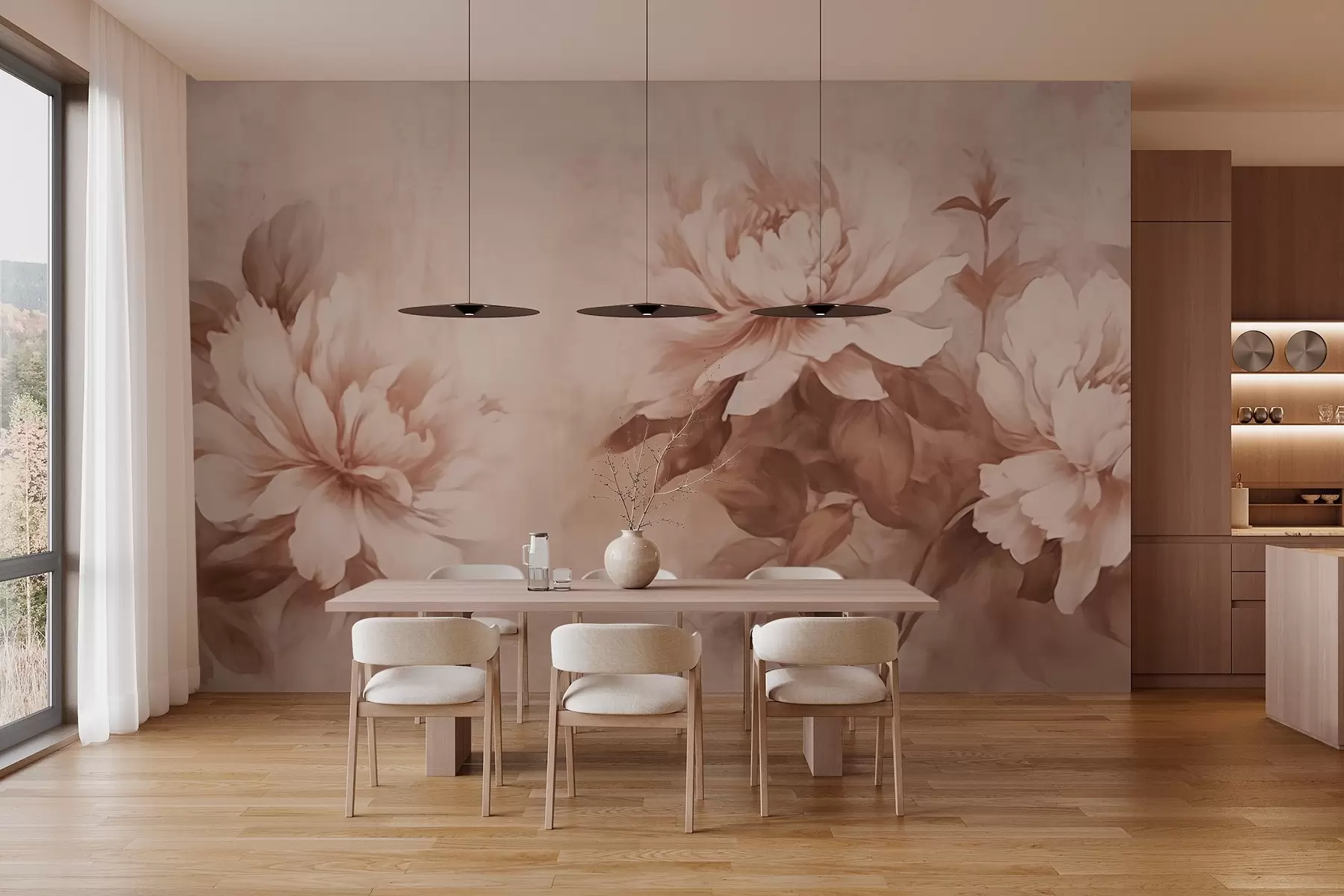 wall murals Цветни аранжман у винтаге стилу w03514