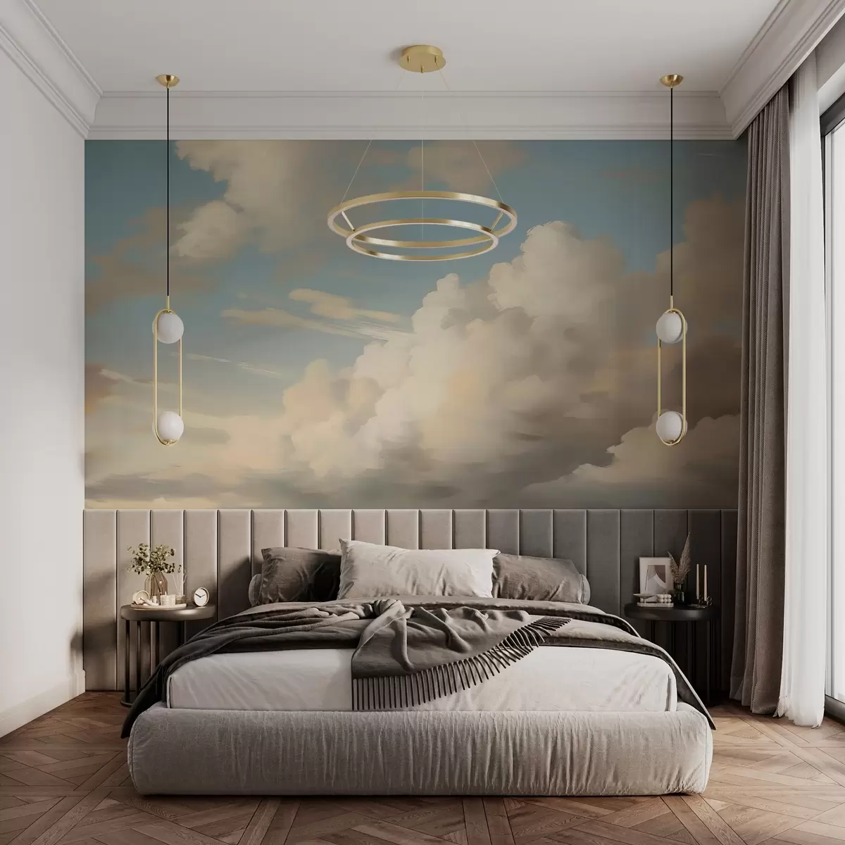 wall murals Облаци на небу имитација слике w03567