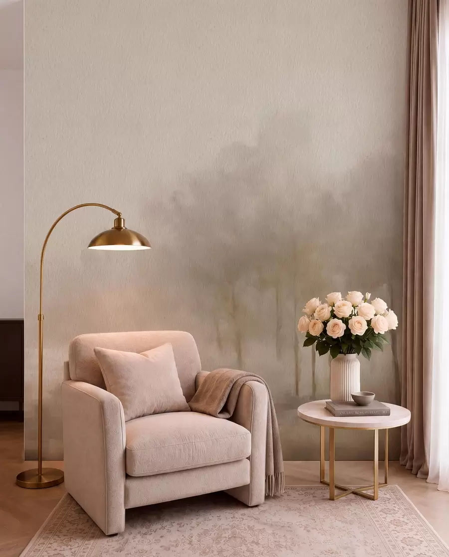 wall murals Апстрактна шума са ефектом сепије w03596