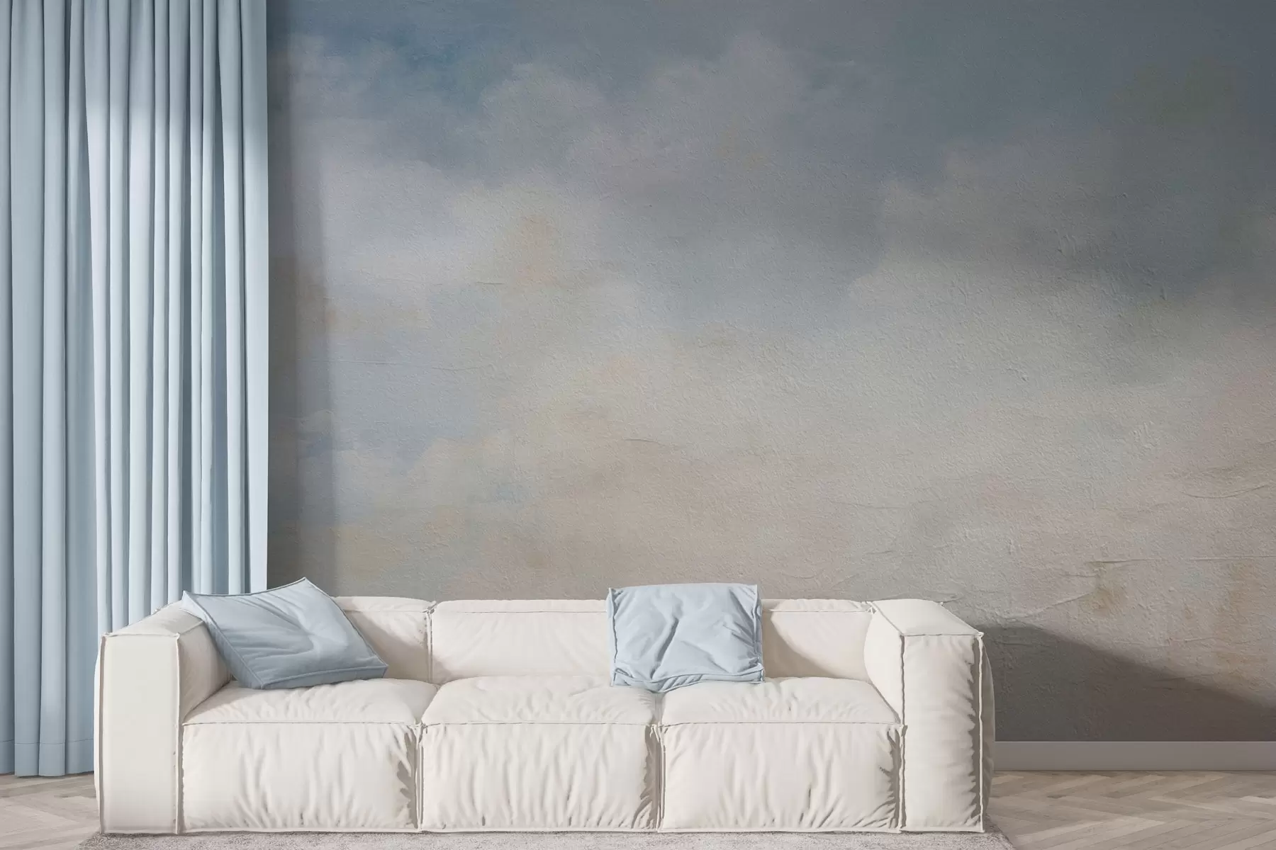 wall murals Апстрактно небо са облацима у грунге стилу w03603