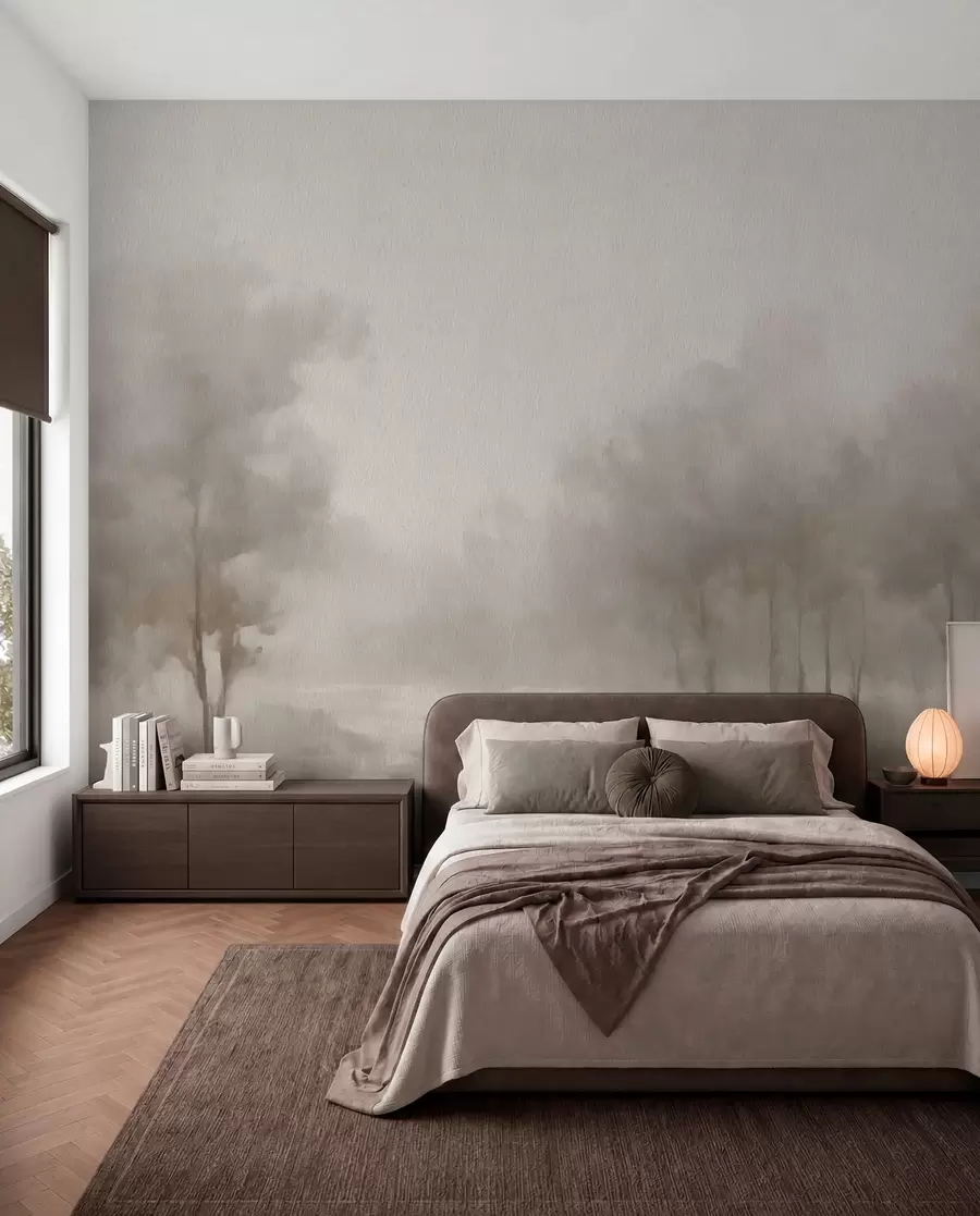 wall murals Апстрактна шума у светло сивим тоновима w03596v1