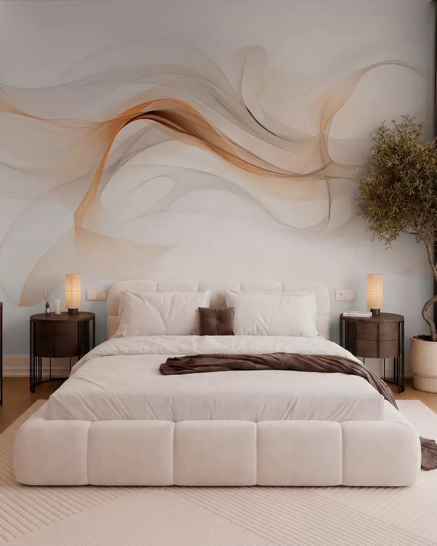 wall murals Апстракција са меким таласима w03609