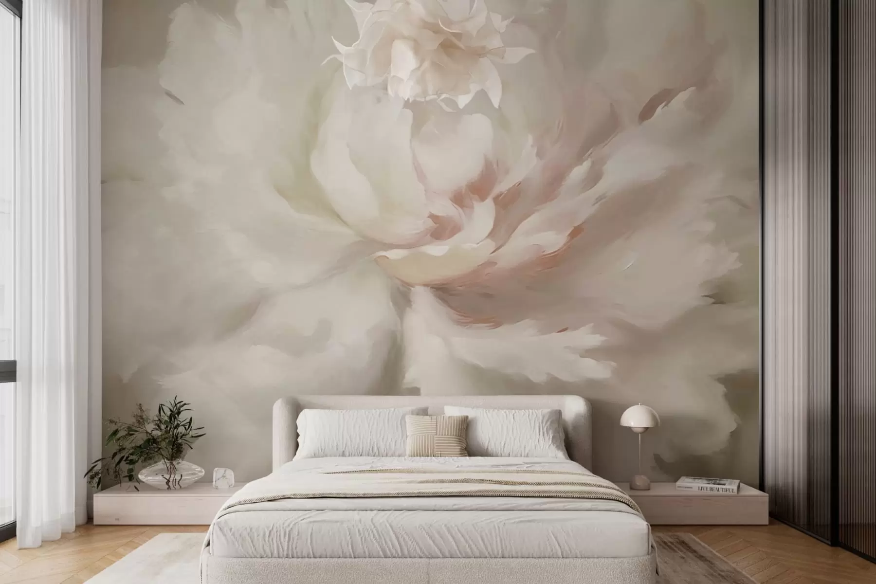 wall murals Велики цвет божура w03642