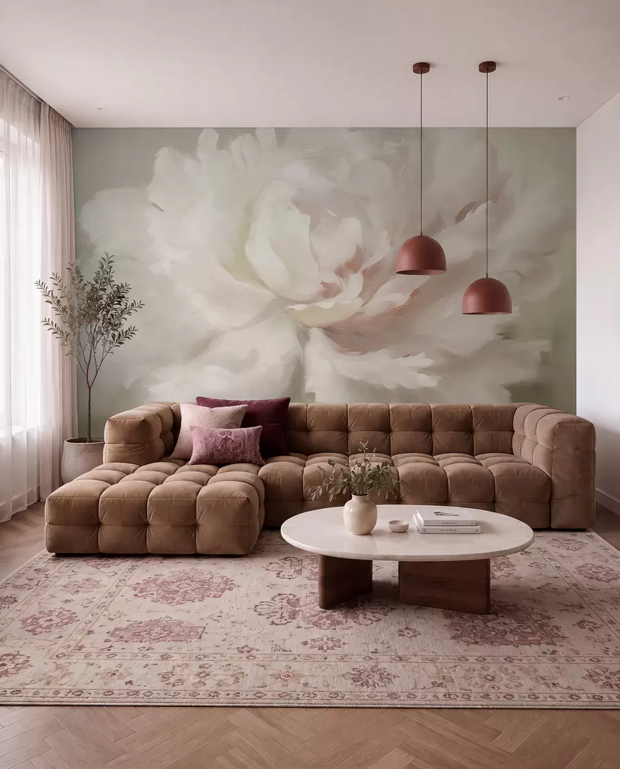 wall murals Велики цвет божура w03642