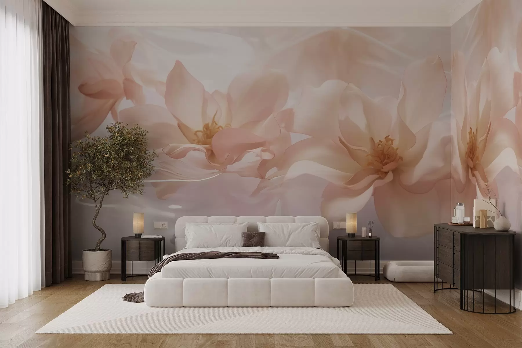 wall murals Цвеће у пастелним бојама w03648