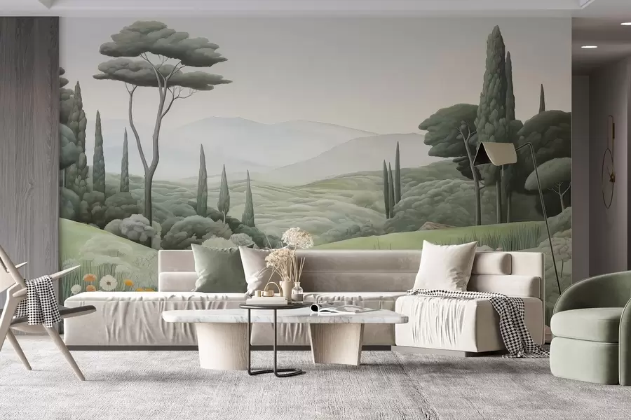 wall murals Акварел пејзаж w03659