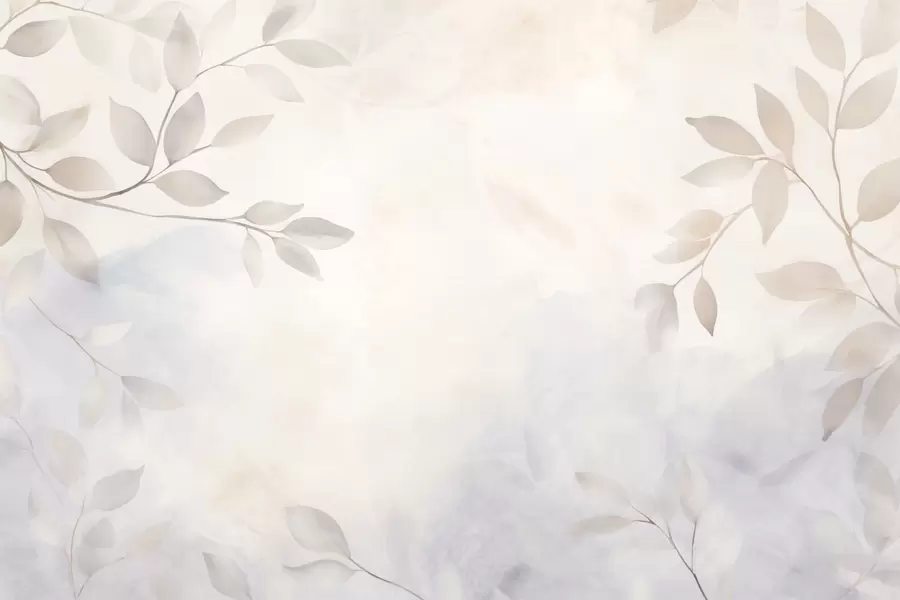 wall murals Светло лишће у магли w08990