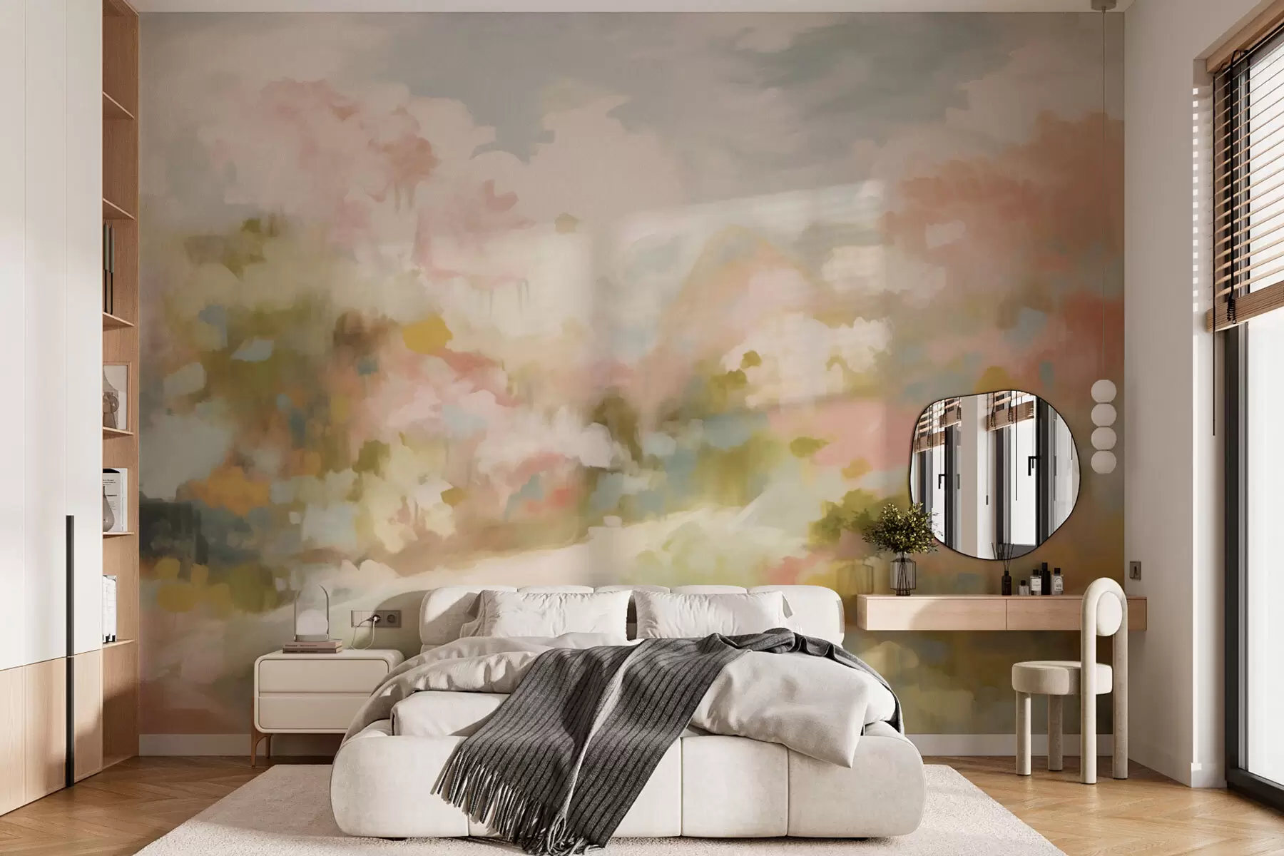 wall murals Апстрактна пролећна шума w03707