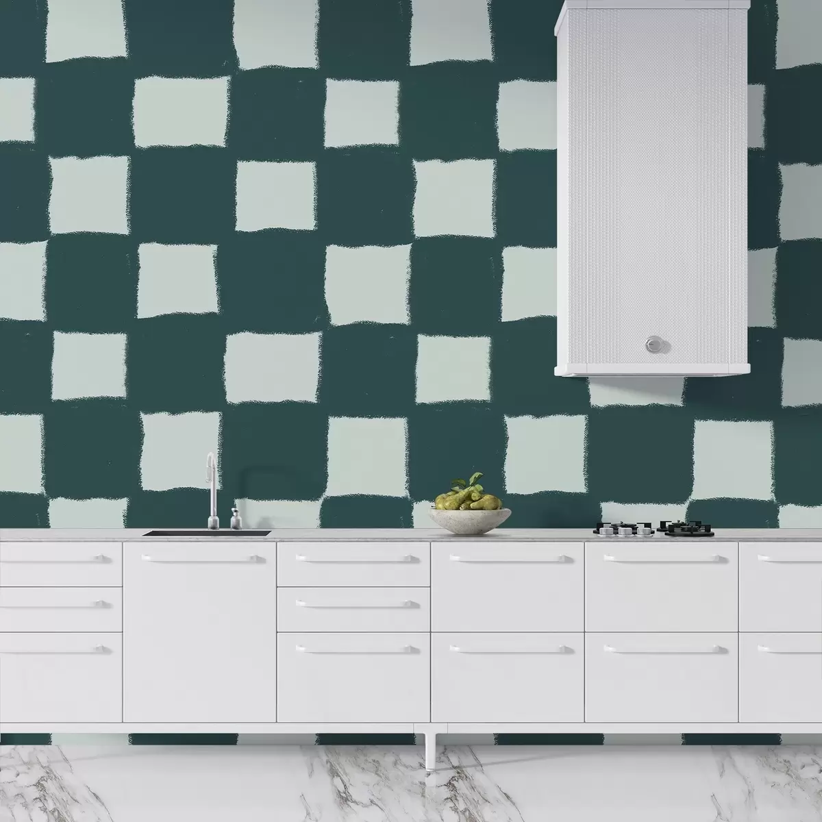 wall murals Квадрати, мрежа, геометријски узорак w03789v2