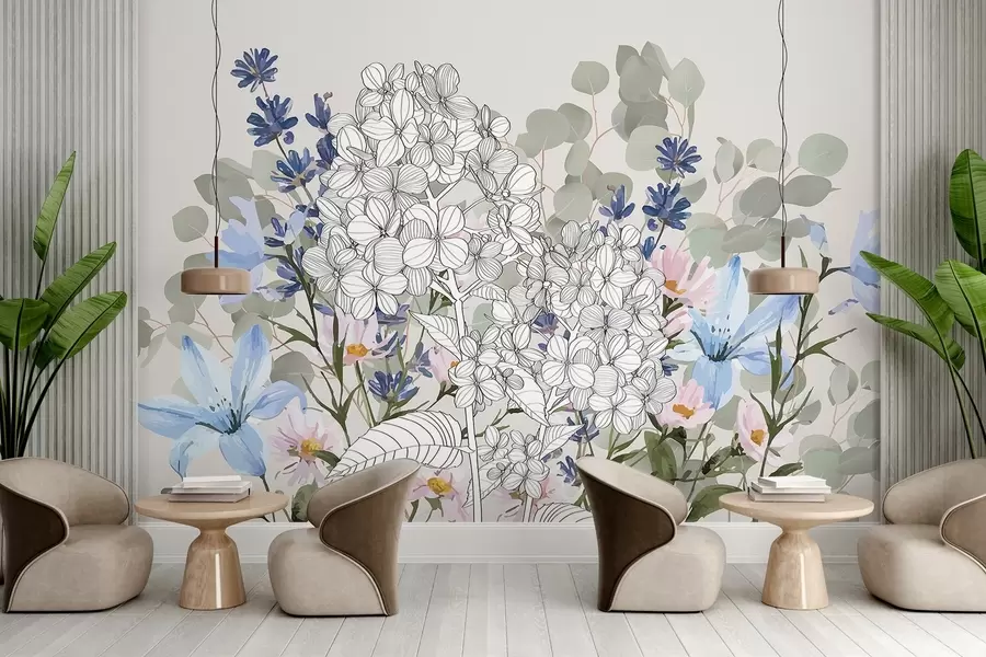 wall murals Састав различитих цвећа w03858