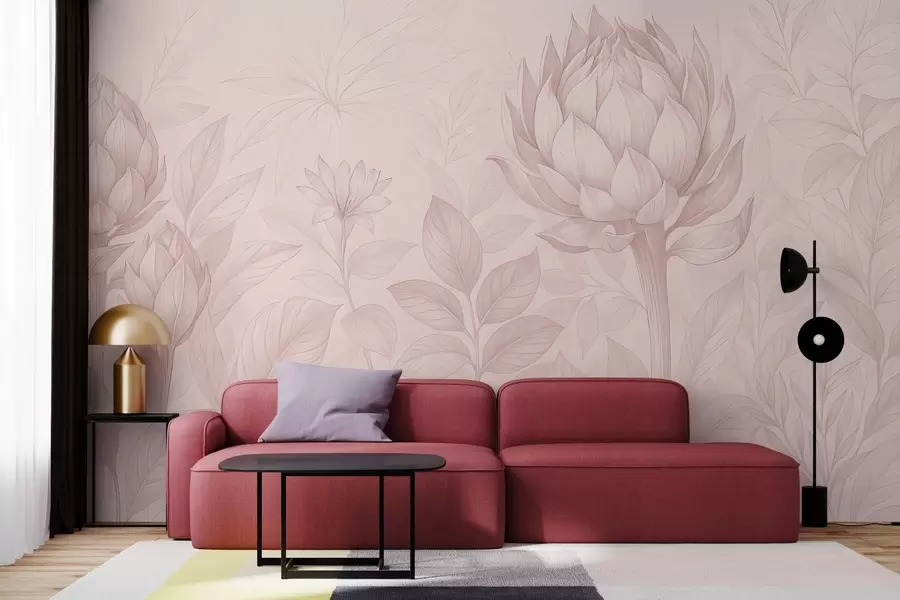 wall murals Нежан букет разних биљака w03825v2