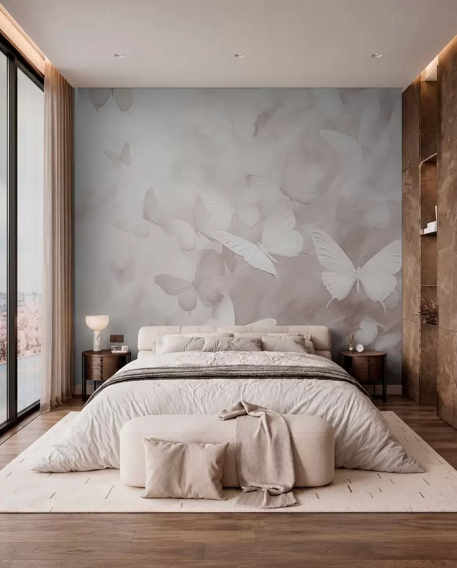 wall murals Лептири у магли w03841v1