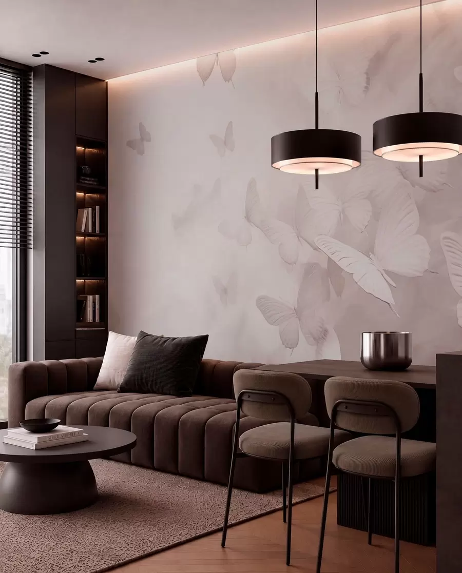 wall murals Лептири у магли w03841v1