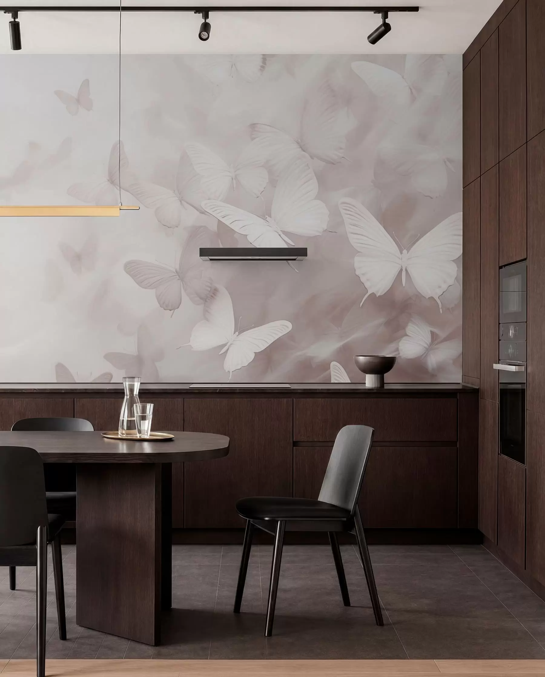 wall murals Лептири у магли w03841v1