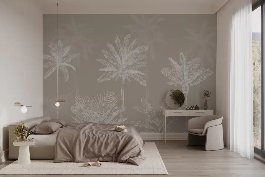 wall murals Беле палме w03831