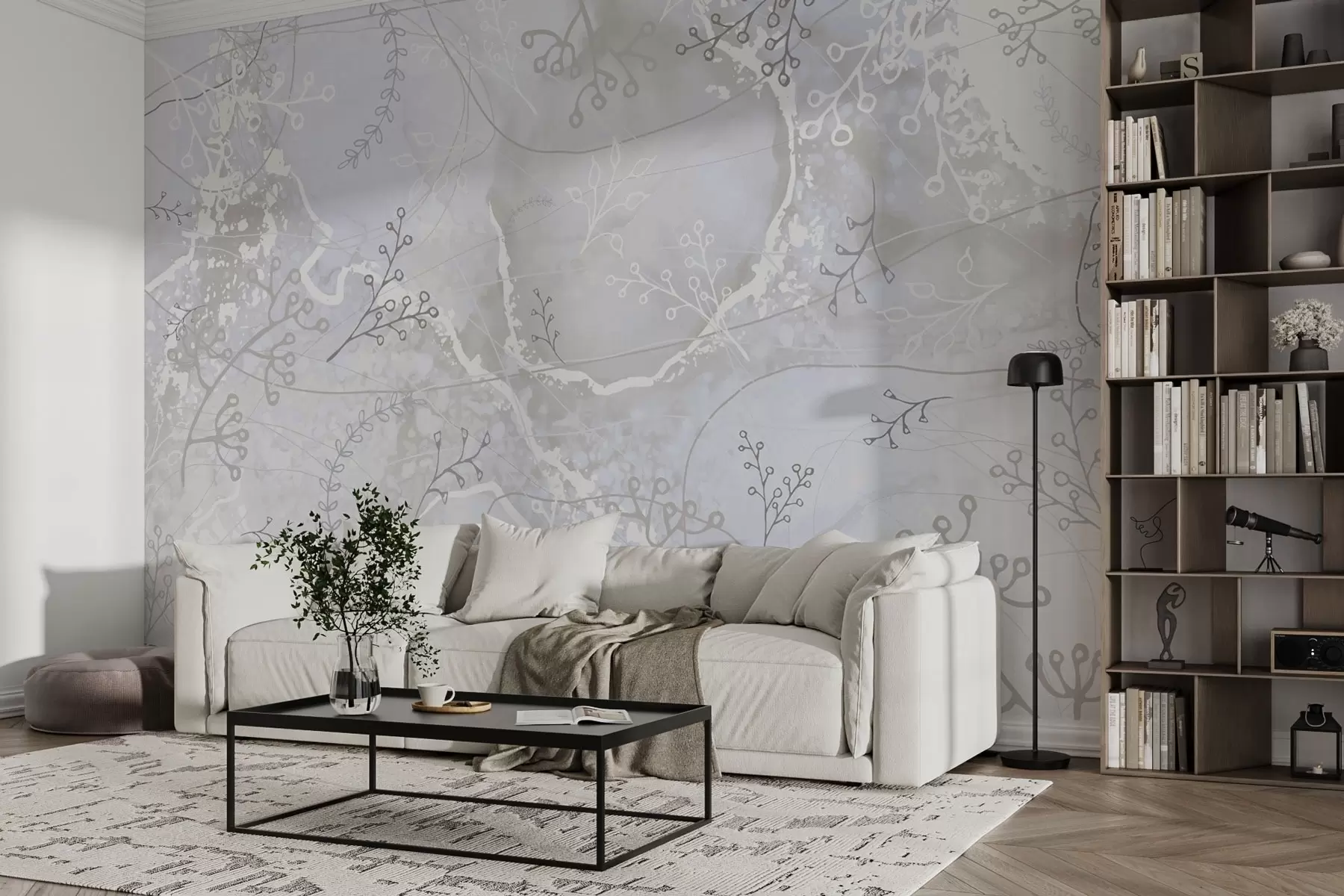 wall murals Ботанички дизајн у векторском стилу w03876