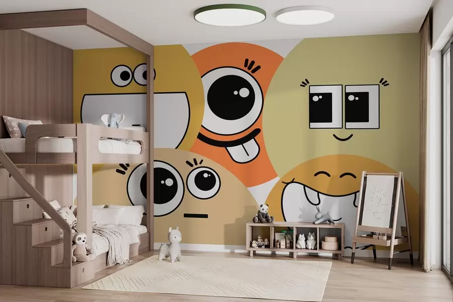 wall murals Смешни смајли w03896v1