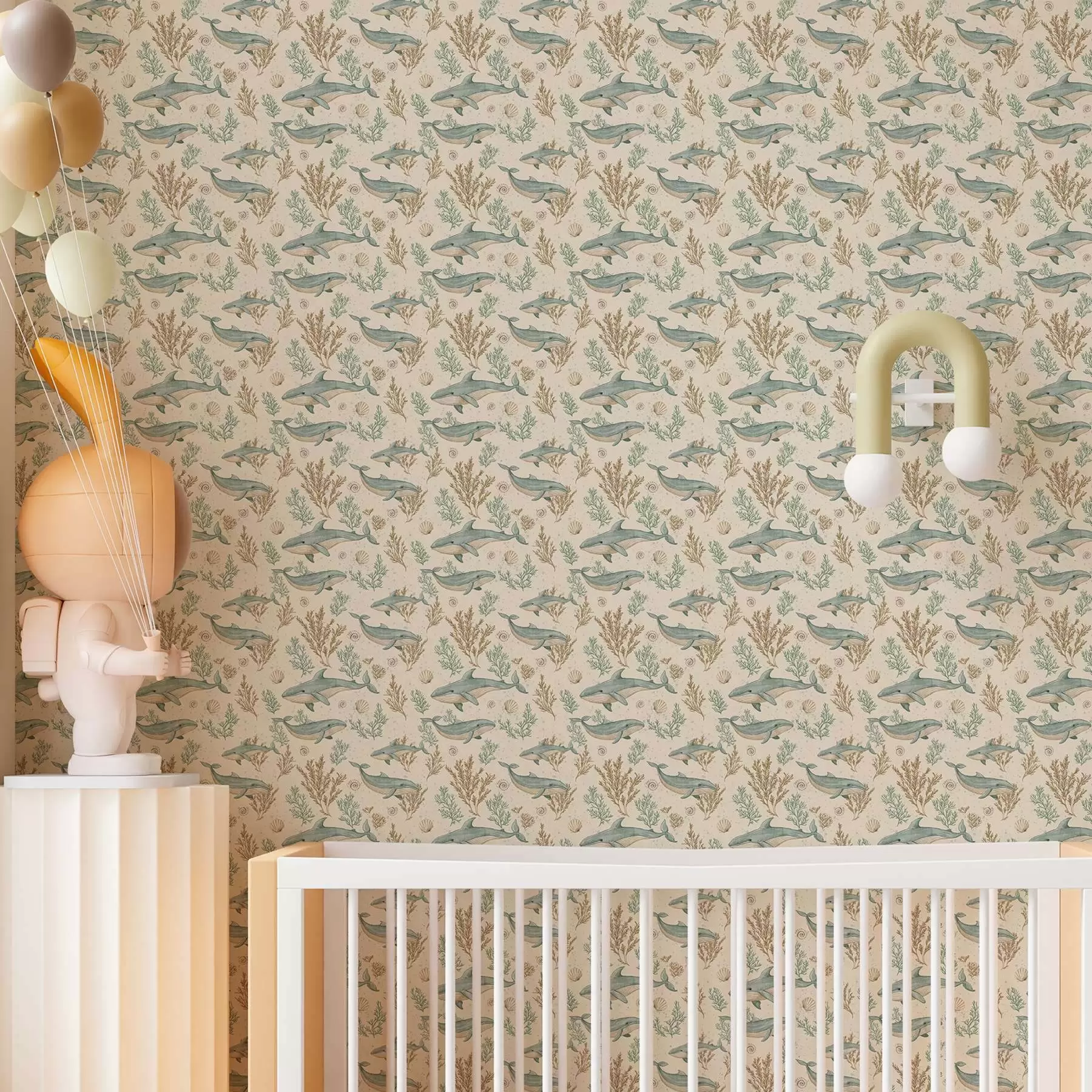 wall murals Китови на белој позадини a00117