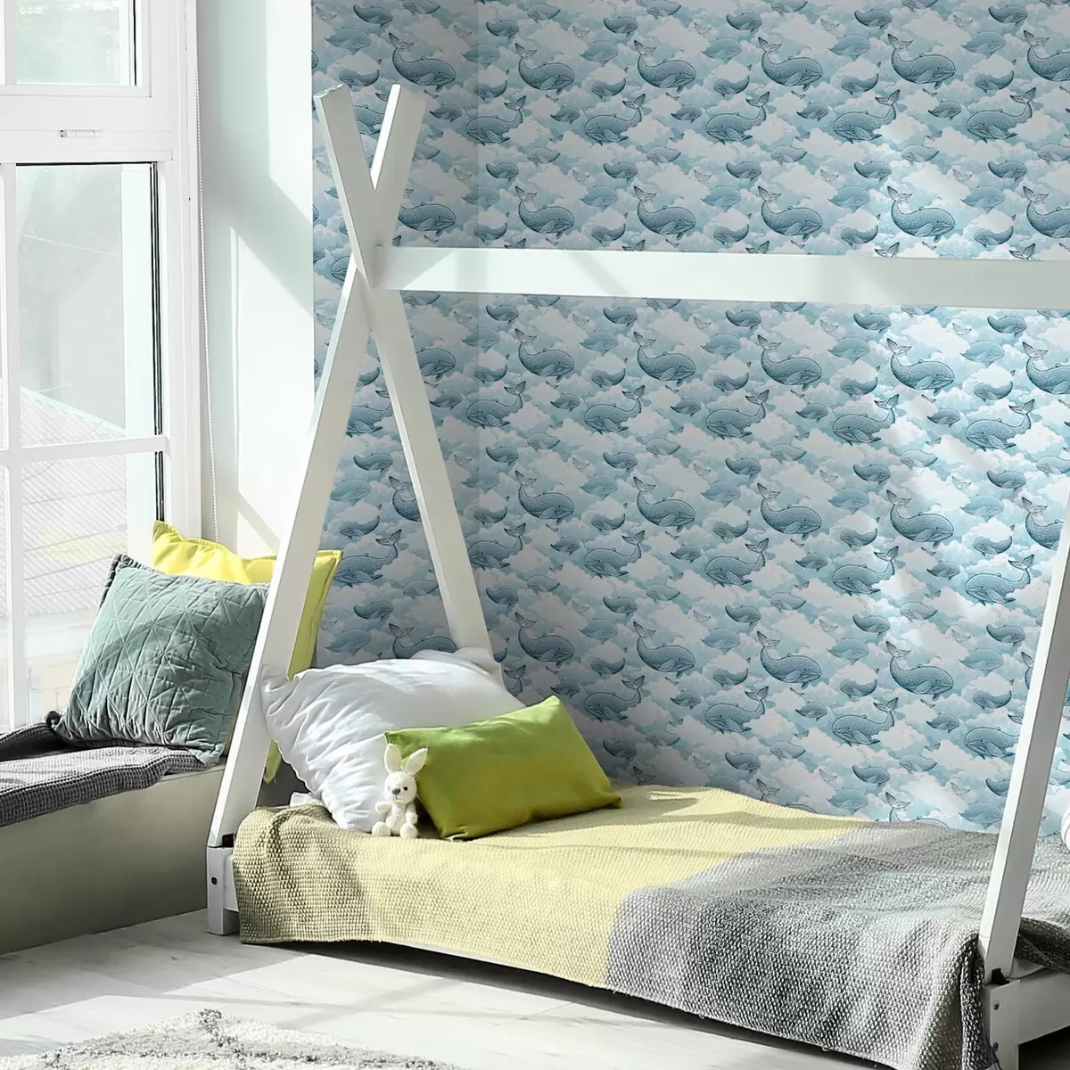 Позадина Китови и облаци a00123