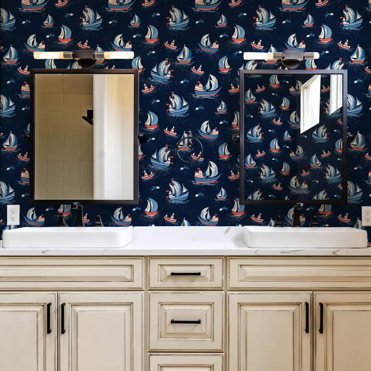 Позадина Бродови на плавој позадини a00126v1