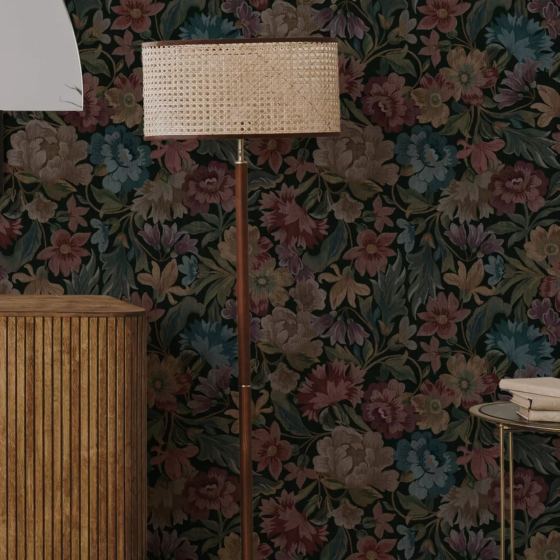 wall murals Текстура таписерије са шареним цвећем a00146