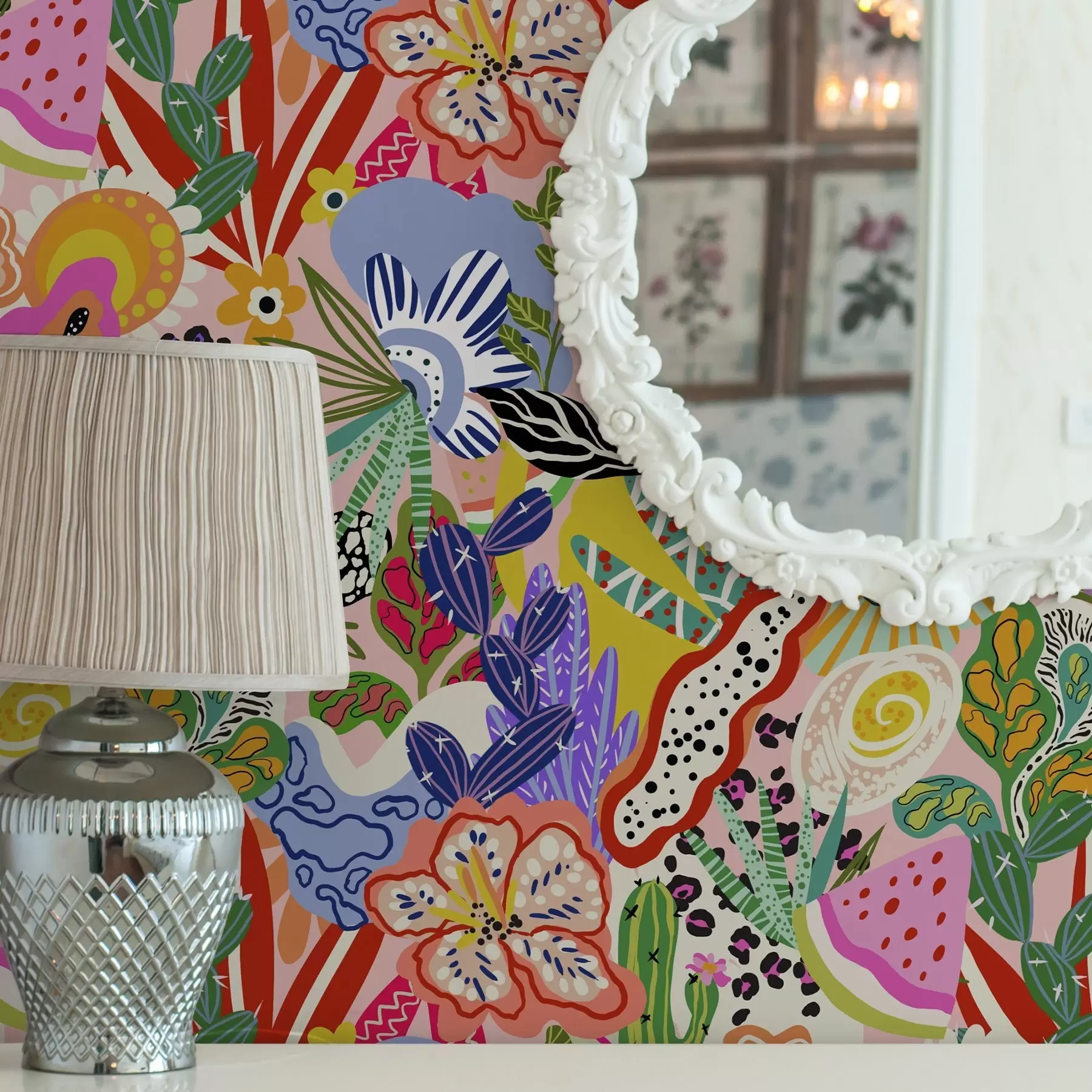 wall murals Апстрактни цветни принт у поп арт стилу a00167