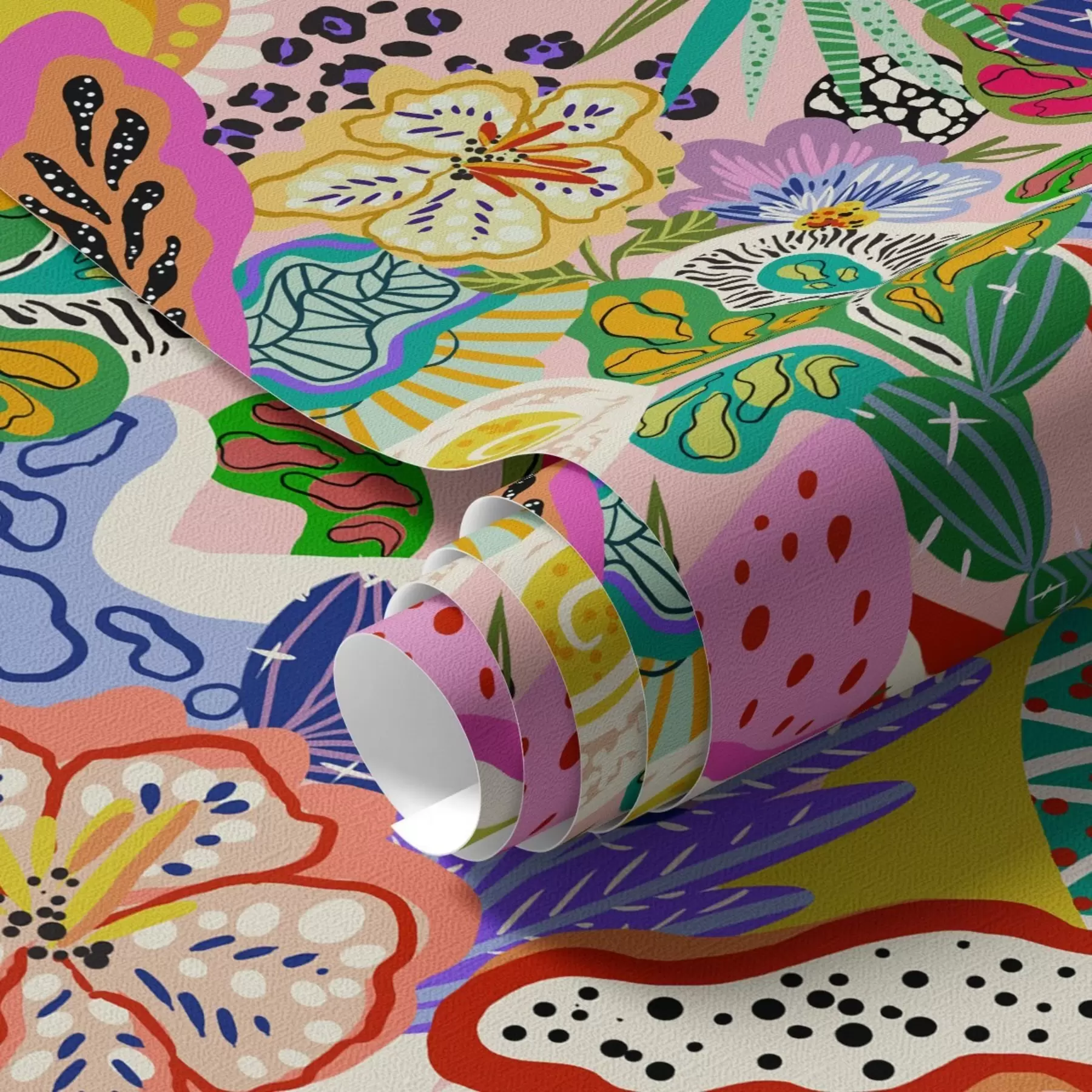 wall murals Апстрактни цветни принт у поп арт стилу a00167