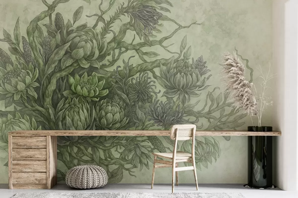 wall murals Хировито цвеће w03975v2