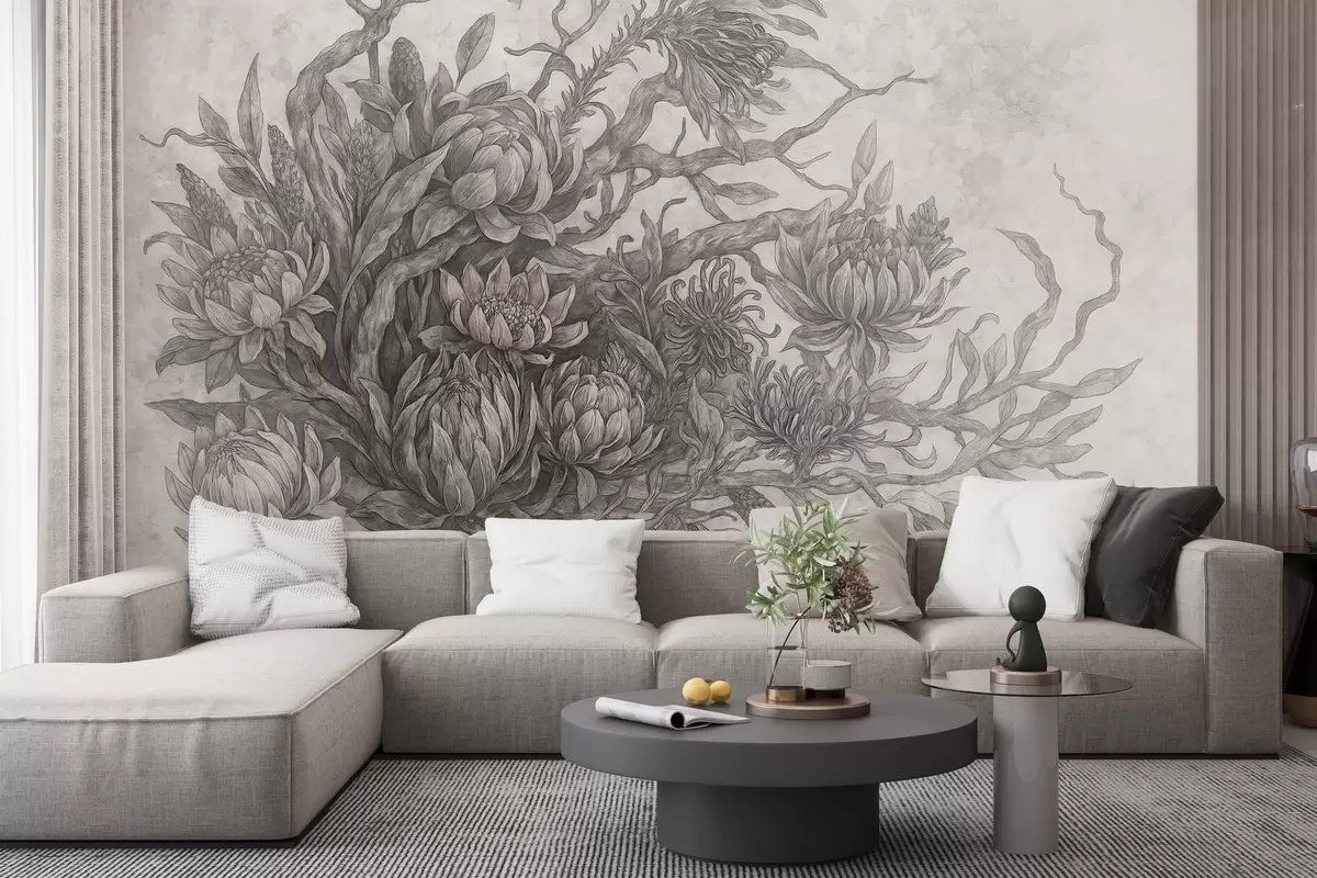 wall murals Хировито цвеће w03975v3