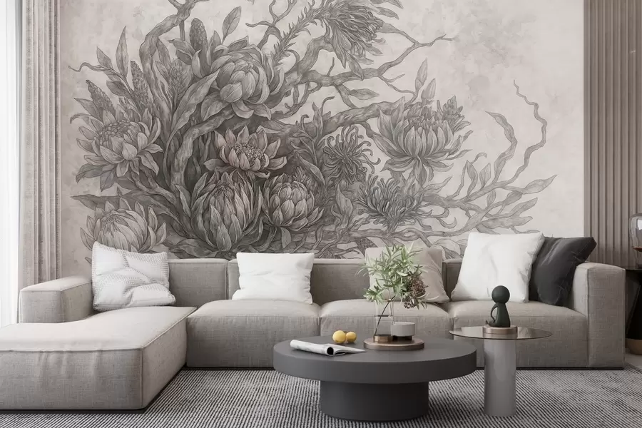 wall murals Хировито цвеће w03975v3