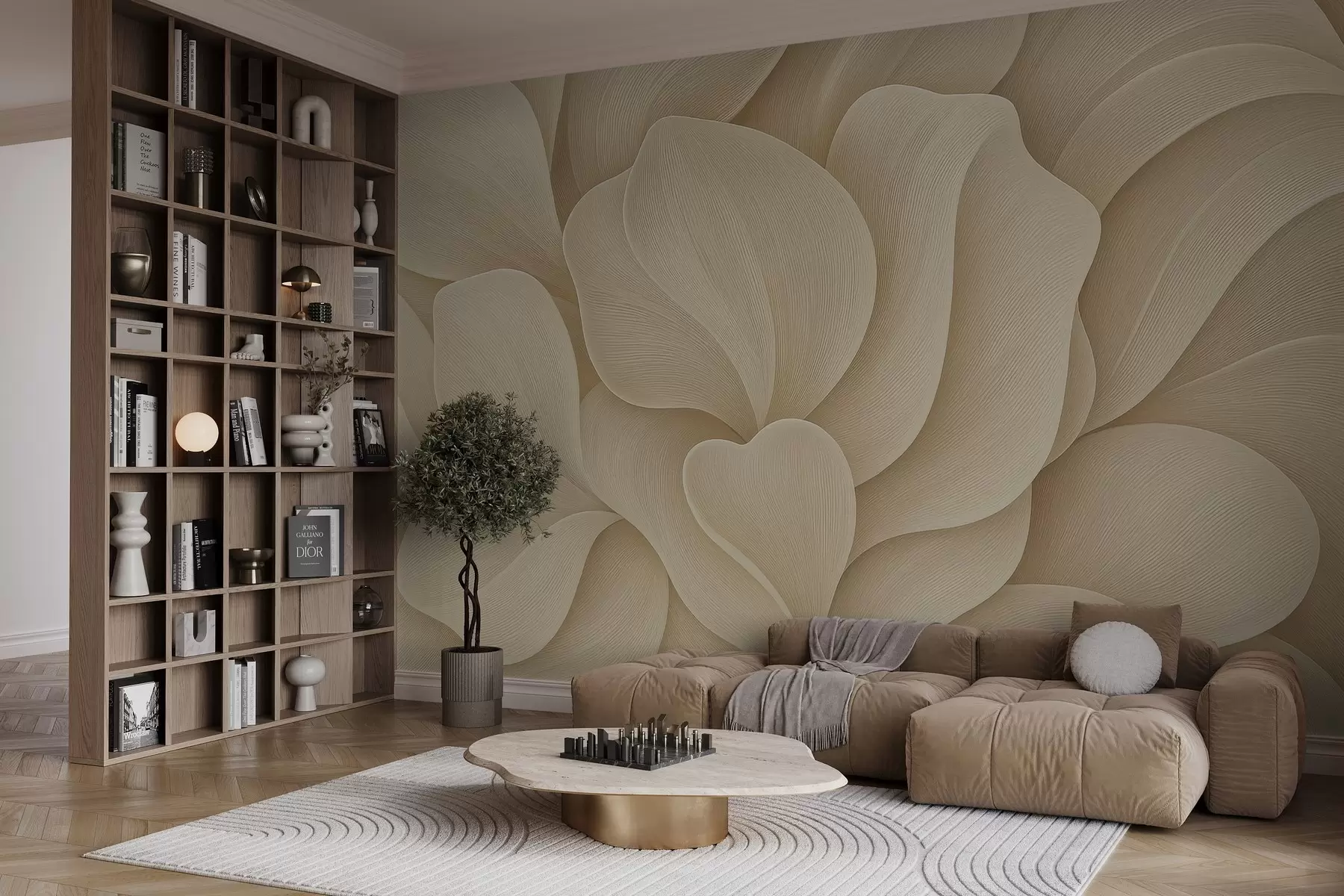 wall murals Волуминозне латице w03976