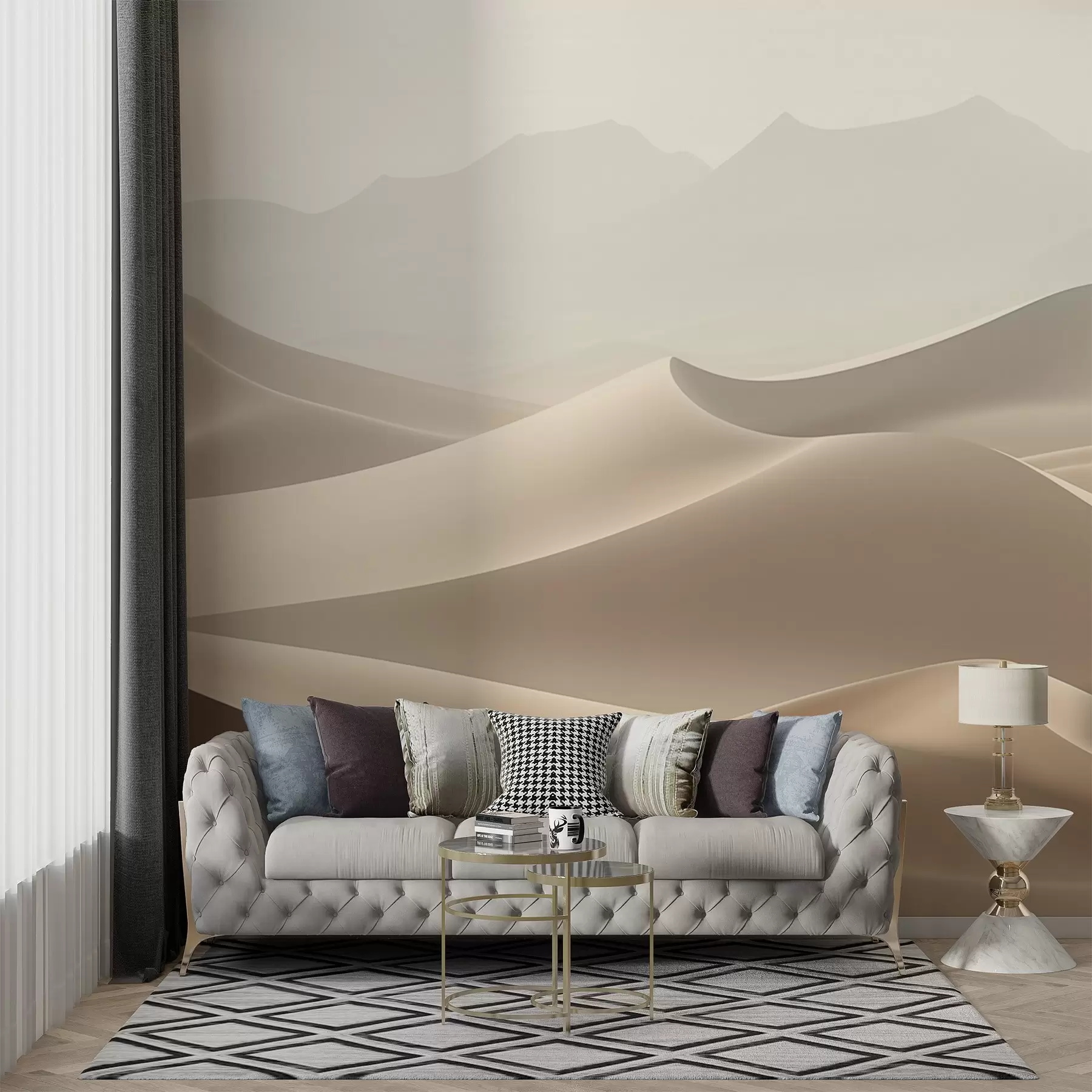 wall murals Пешчани таласи пустиње w03920