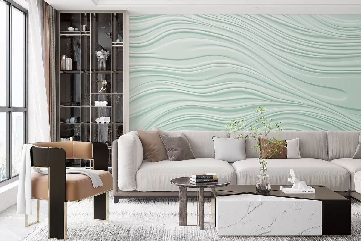 wall murals Волуметријски таласи w03923v1