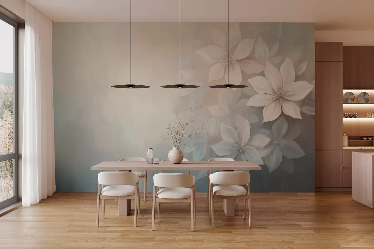 wall murals елегантно цвеће у стилу уљаног сликарства w03770