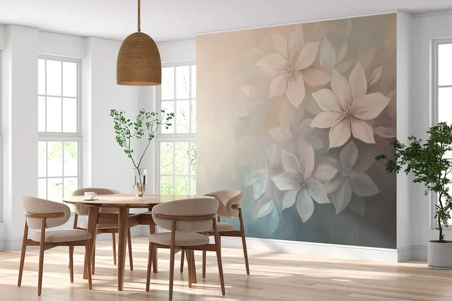 wall murals елегантно цвеће у стилу уљаног сликарства w03770