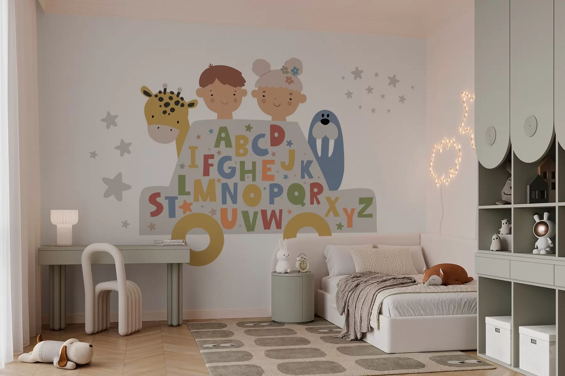 wall murals Деца и азбука w03934