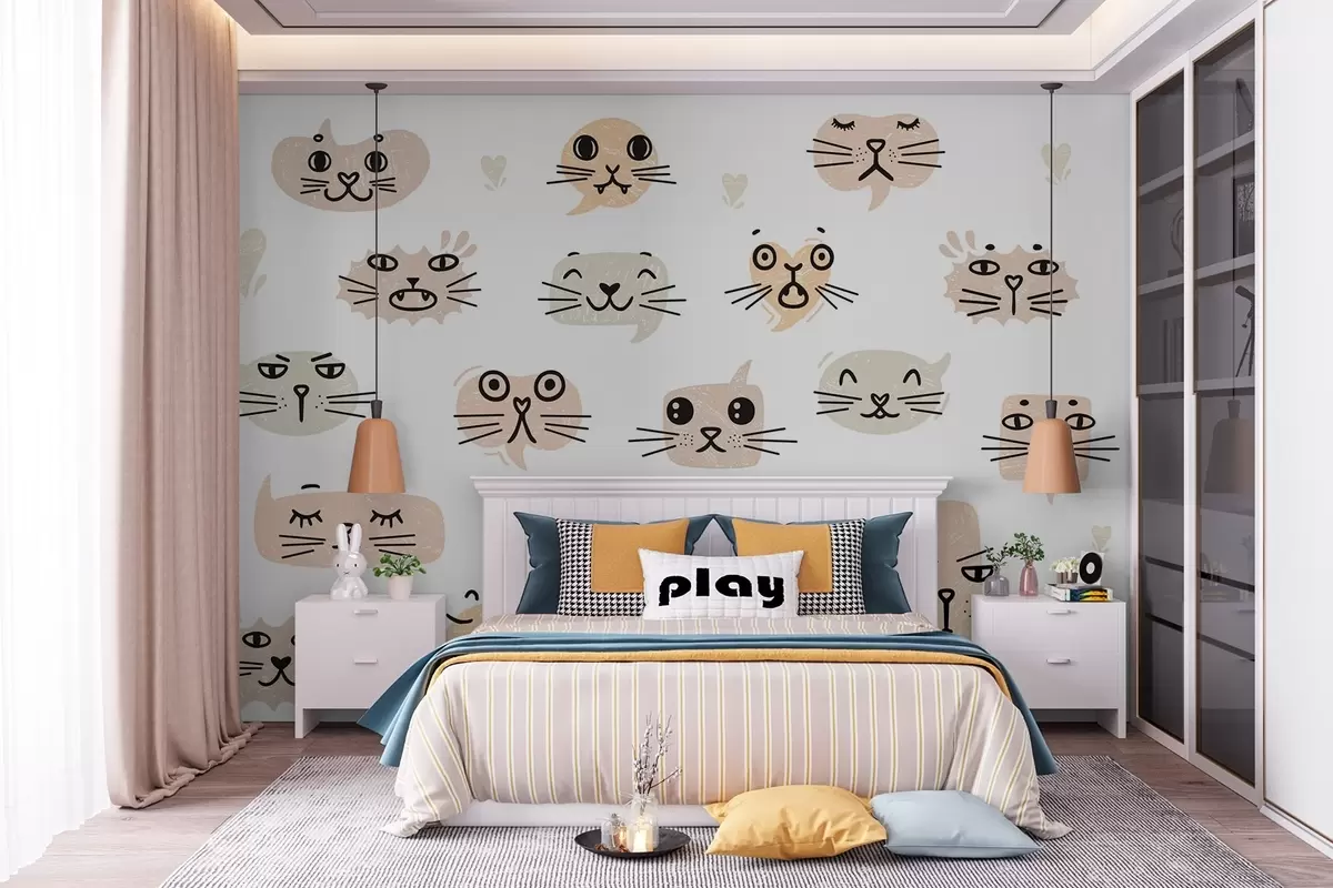 wall murals Мачја лица w03951