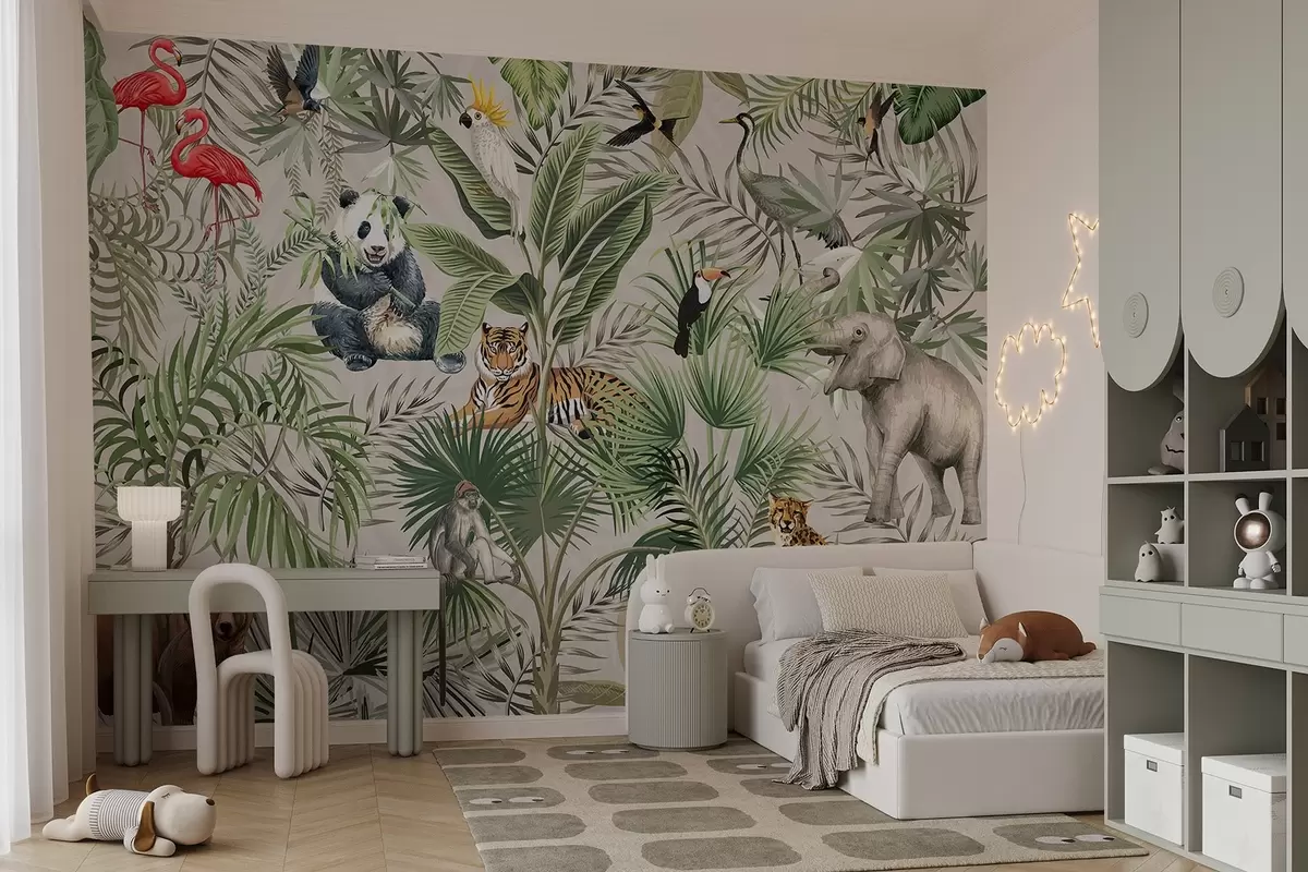 wall murals Животиње у џунгли w03983